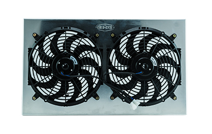 14" Dual Electric Fans & Shroud Cold Case Aluminum Performance Radiators