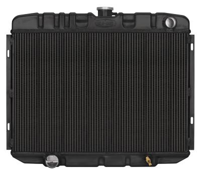 Cold Case Black Night Rider Series Radiator FOM588B 67-70 Mustang BB Manual